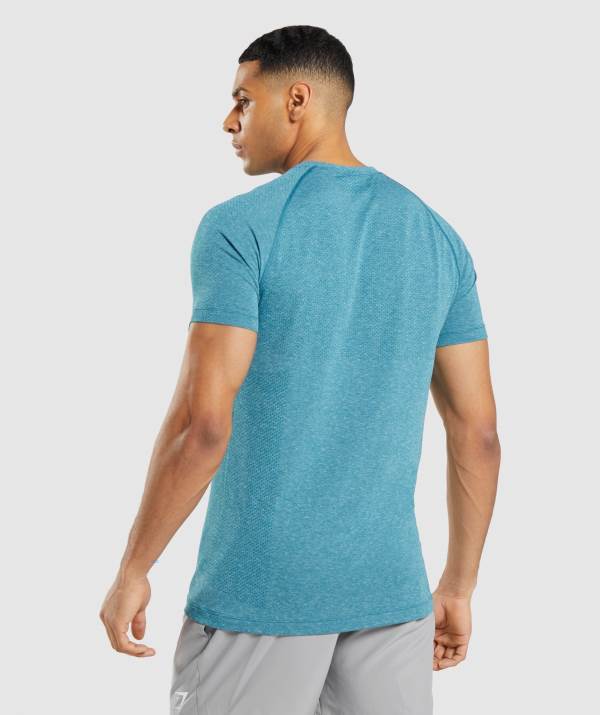Panske Tricka Gymshark Vital Light Seamless Tyrkysové | FN5237140